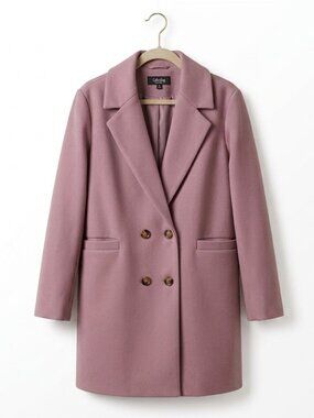 CoffeeShop Mauve Double-Breasted Peacoat - Women's XL - Like New
